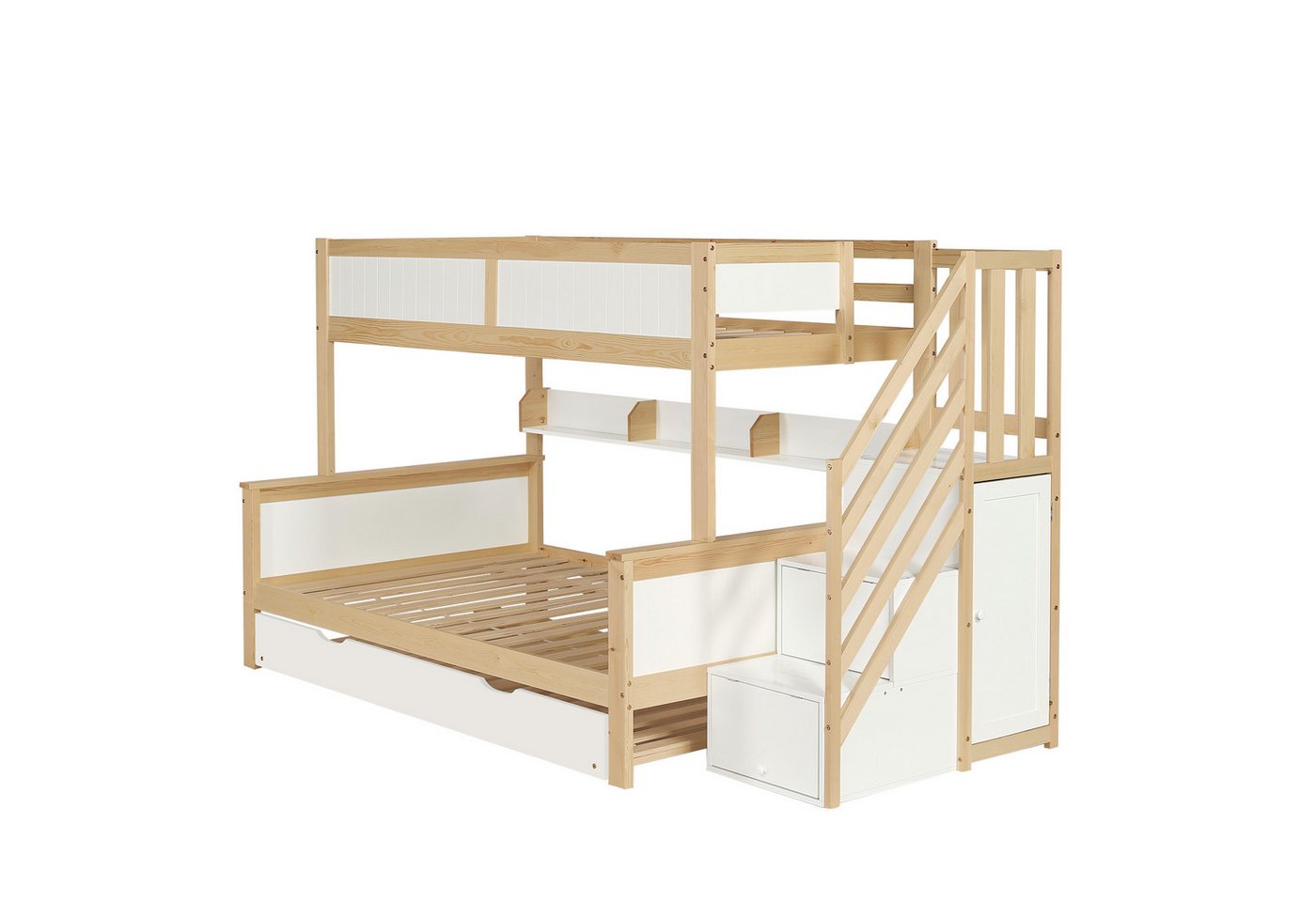 Odikalo Etagenbett Kinderbett Rollbett Kleiderschrank Ecktreppe 90x200&120*200cm Odikalo Etagenbett Kinderbett Rollbett Kleiderschrank Ecktreppe 90x200&120*200cm von Odikalo