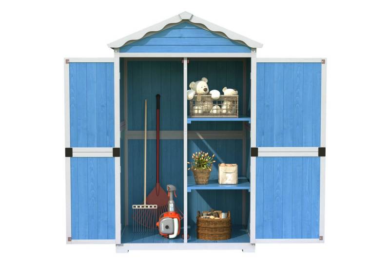 Odikalo Gerätehaus Outdoor Gartenmöbel Aufbewahrungsschuppen Werkzeughaus wetterfest von Odikalo