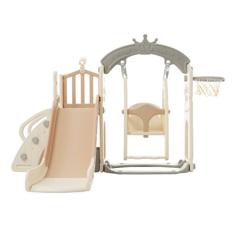 Odikalo Indoor-Rutsche 5-in-1 Kinderspielset Schaukel Kletterleiter Basketballkorb Teleskop Odikalo Indoor-Rutsche 5-in-1 Kinderspielset Schaukel Kletterleiter Basketballkorb Teleskop von Odikalo