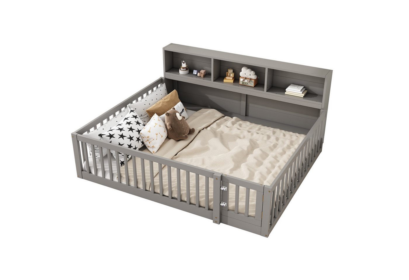 Odikalo Kinderbett Daybett Tagesbett Schlafsofa Bettseite Staufach(Ohne Matratze)90/140cm von Odikalo
