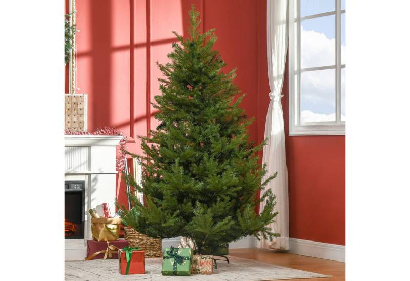 Odikalo Künstlicher Weihnachtsbaum Weihnachtsbaum 90x180cm Recycelbar realistisches Nadelkleid,Grün Odikalo Künstlicher Weihnachtsbaum Weihnachtsbaum 90x180cm Recycelbar realistisches Nadelkleid,Grün von Odikalo