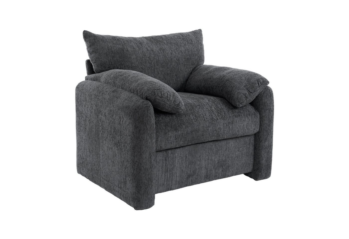 Odikalo Loungesofa Sessel Chenille-Stoff dekorativer Stuhl Einzelsofa Freizeitstuhl Odikalo Loungesofa Sessel Chenille-Stoff dekorativer Stuhl Einzelsofa Freizeitstuhl von Odikalo