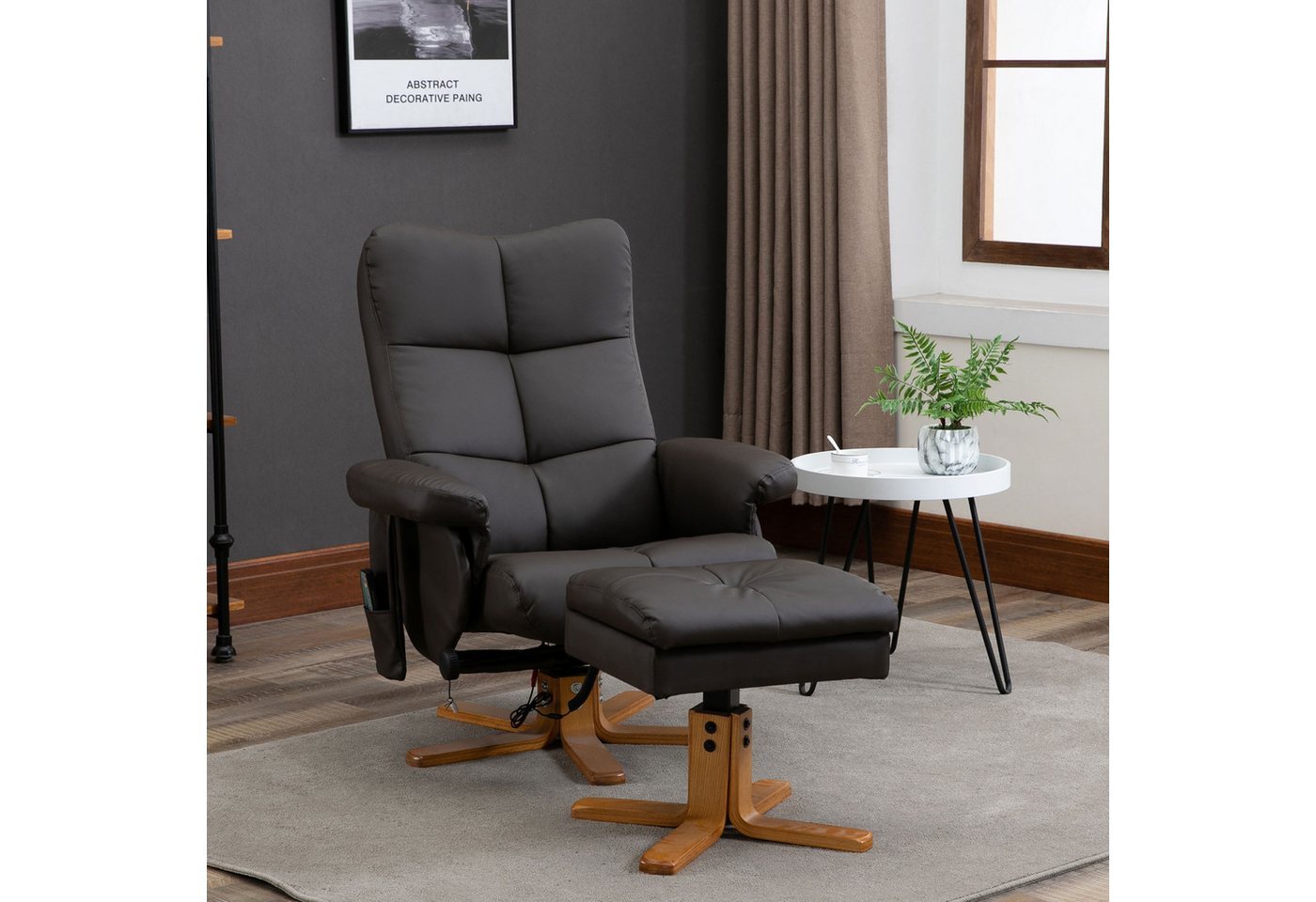Odikalo Massagesessel Relaxsessel Loungesessel Armlehnstuhl Hocker,10 Vibrationpunkte Braun Odikalo Massagesessel Relaxsessel Loungesessel Armlehnstuhl Hocker,10 Vibrationpunkte Braun von Odikalo