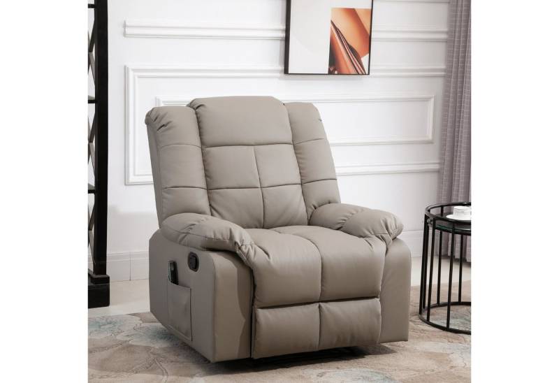 Odikalo Massagesessel Relaxsessel Polsterstuhl Liegesessel Einzelsofa Lounge Mehrfarbig von Odikalo