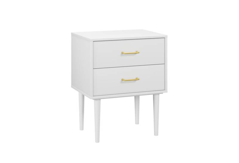 Odikalo Nachttisch Schlafzimmer Schrank Schließfach Schubladen Holzbein Metallgriff Weiß Odikalo Nachttisch Schlafzimmer Schrank Schließfach Schubladen Holzbein Metallgriff Weiß von Odikalo