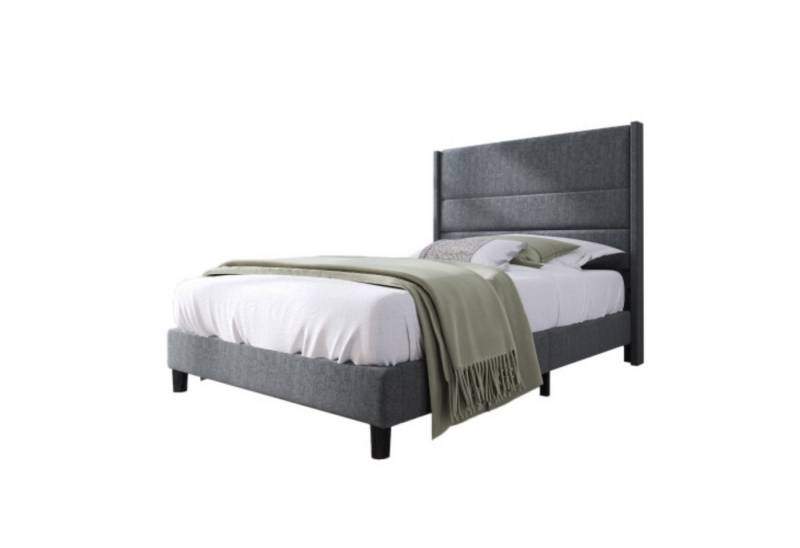 Odikalo Polsterbett Doppelbett mit Lattenrost Kopfteil, Samt in Dunkelgrün/Grau,140/90 cm Odikalo Polsterbett Doppelbett mit Lattenrost Kopfteil, Samt in Dunkelgrün/Grau,140/90 cm von Odikalo