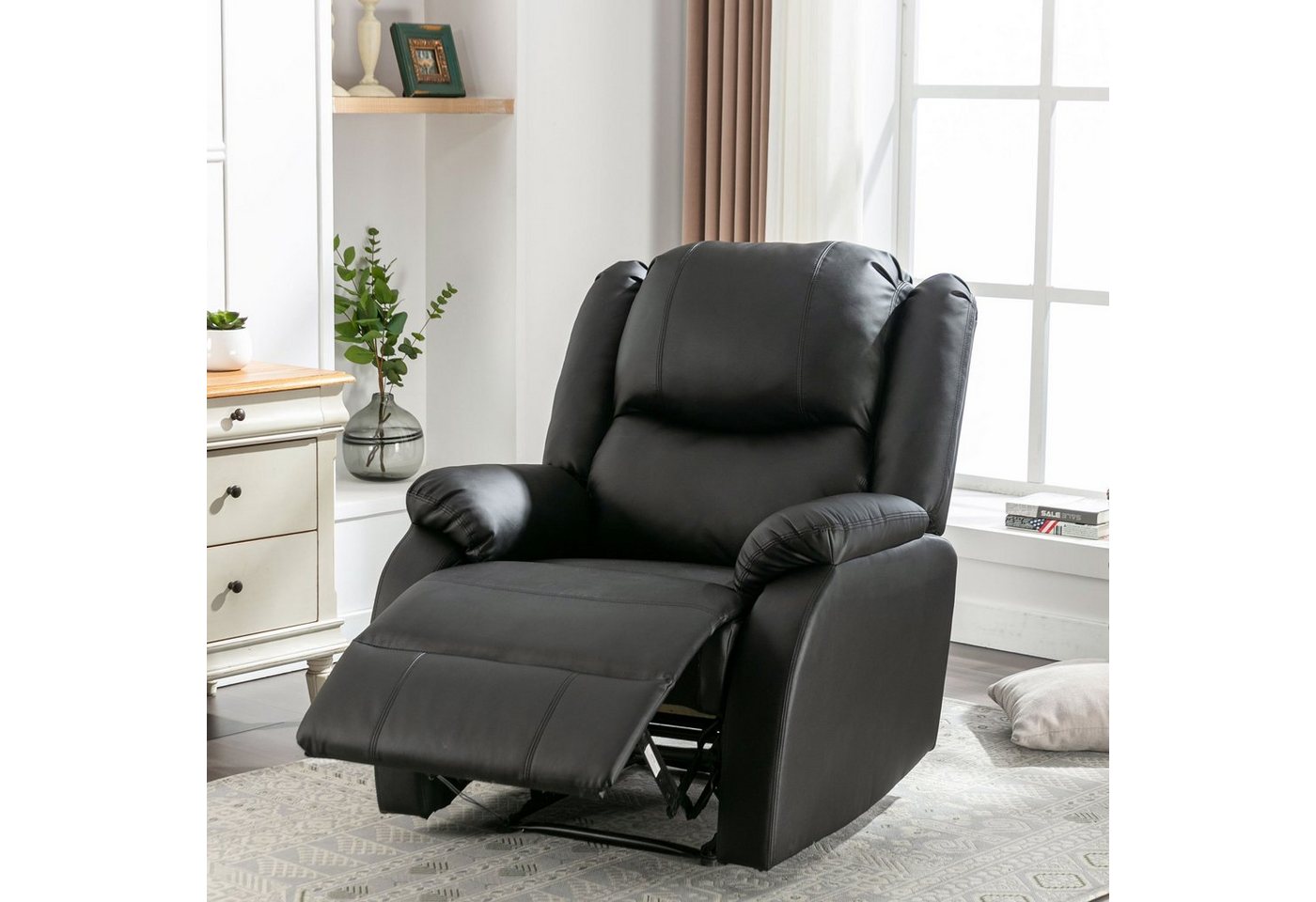 Odikalo Relaxsessel Einzelsessel, Fernsehsessel, Liegestuhl, PU-Leder, Schwarz/Braun Odikalo Relaxsessel Einzelsessel, Fernsehsessel, Liegestuhl, PU-Leder, Schwarz/Braun von Odikalo