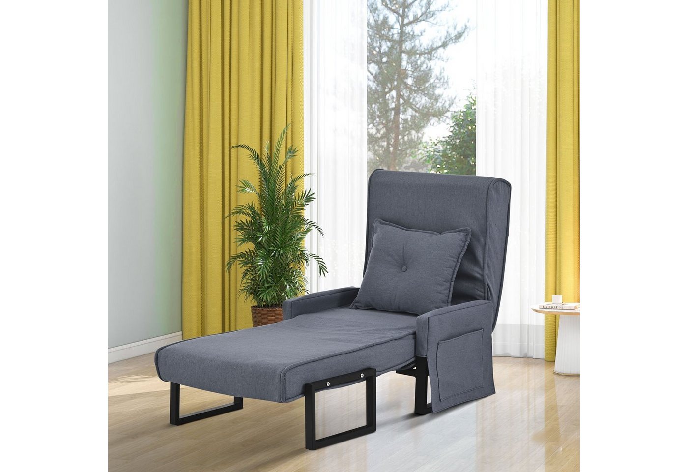 Odikalo Schlafsofa 3-in-1 Schlafsessel Indoor-Liegen Chaiselongue Leisure Recliner von Odikalo