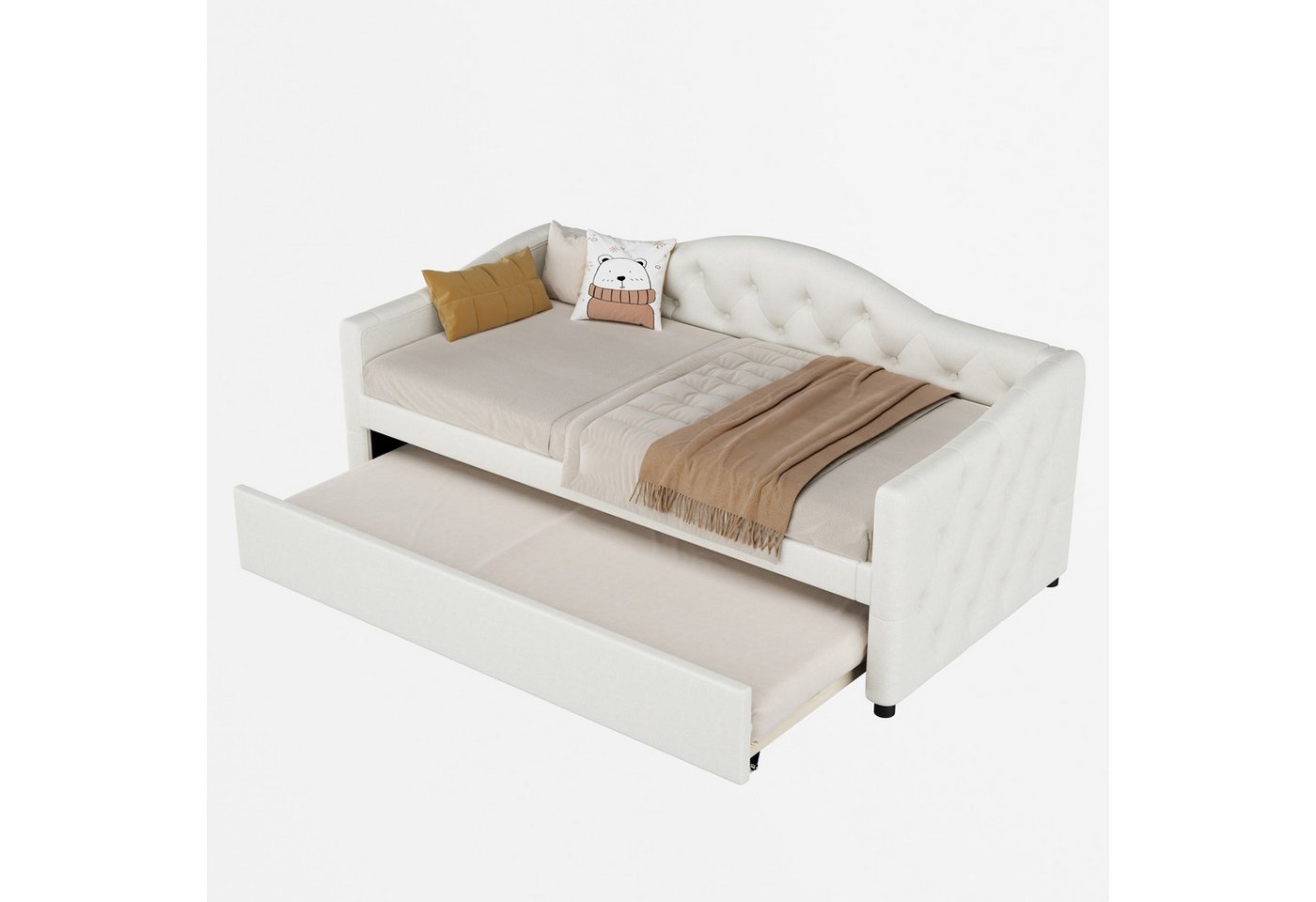 Odikalo Schlafsofa Daybett Tagesbett ausziehbarem Fernbedienung 90x200cm (Ohne Matratze) von Odikalo