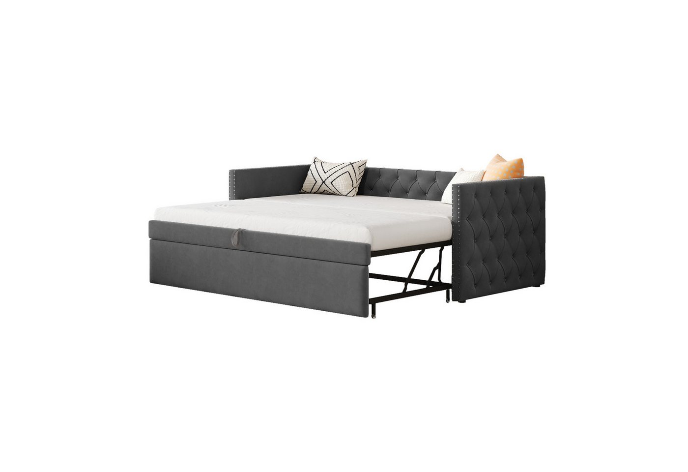 Odikalo Schlafsofa Doppelbett Polsterbett Ausziehbares Gästebett(ohne Matratze)90x200cm von Odikalo