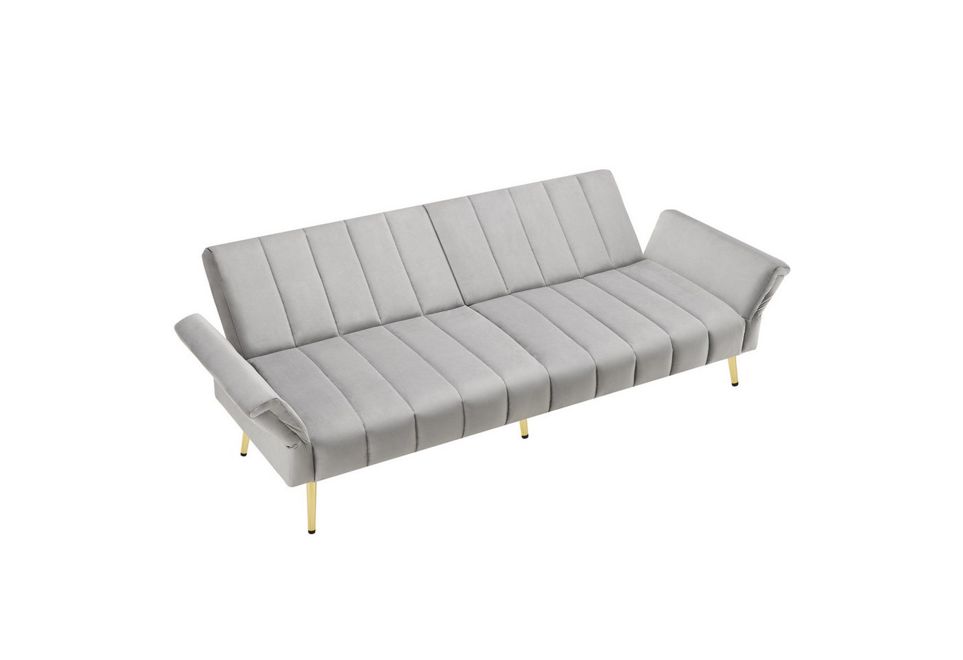 Odikalo Schlafsofa Gepolstertes Sofa Samtstoff klappbares Hilfsfüßen Schlaffunktion Odikalo Schlafsofa Gepolstertes Sofa Samtstoff klappbares Hilfsfüßen Schlaffunktion von Odikalo