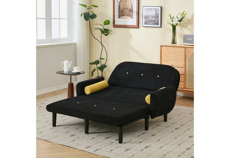 Odikalo Schlafsofa Tagesbett Daybed Chaiselongue Relaxsessel Cord Wohnzimmer Mehrfarbig von Odikalo