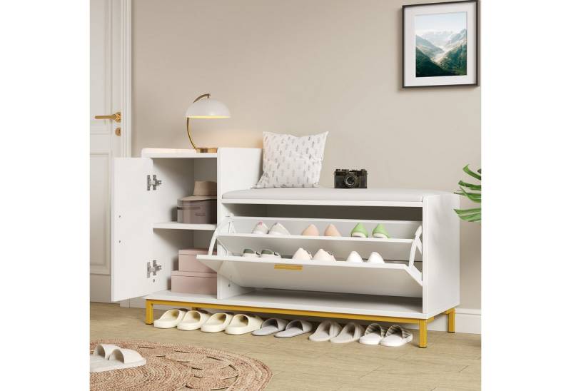 Odikalo Schuhschrank Schuhregal Fächern Hochglanz Schuhbänke Sitzbänke gepolstert Stauraum Odikalo Schuhschrank Schuhregal Fächern Hochglanz Schuhbänke Sitzbänke gepolstert Stauraum von Odikalo