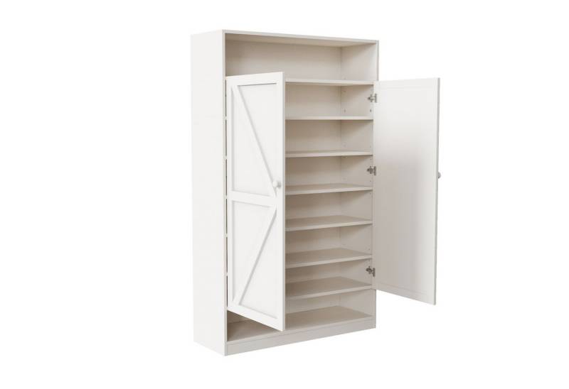 Odikalo Schuhschrank Sideboard Standschrank Anrichte Kommode Multifunktion Stauraum Weiß von Odikalo