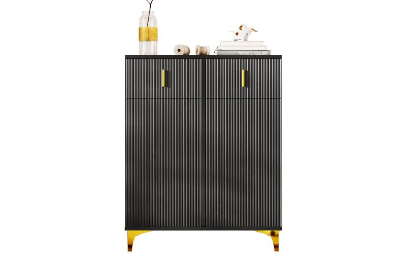 Odikalo Sideboard Eleganter Schuhschrank Strukturpaneelen verstellbaren Einlegeböden von Odikalo