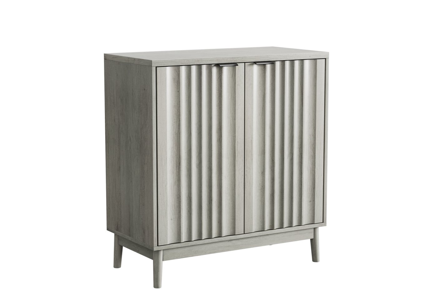 Odikalo Sideboard Rollenkanten Holzschrank Anrichte Kommode Flur Verstellbar Regal Grau Odikalo Sideboard Rollenkanten Holzschrank Anrichte Kommode Flur Verstellbar Regal Grau von Odikalo