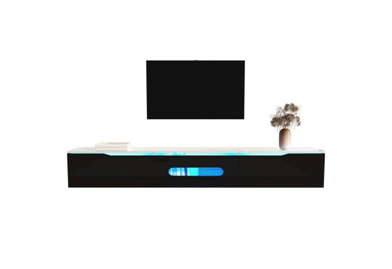 Odikalo TV-Schrank TV-Möbel TV-Board Sideboard Kommode Hochglanz LED 180cm Weiß/Schwarz Odikalo TV-Schrank TV-Möbel TV-Board Sideboard Kommode Hochglanz LED 180cm Weiß/Schwarz von Odikalo