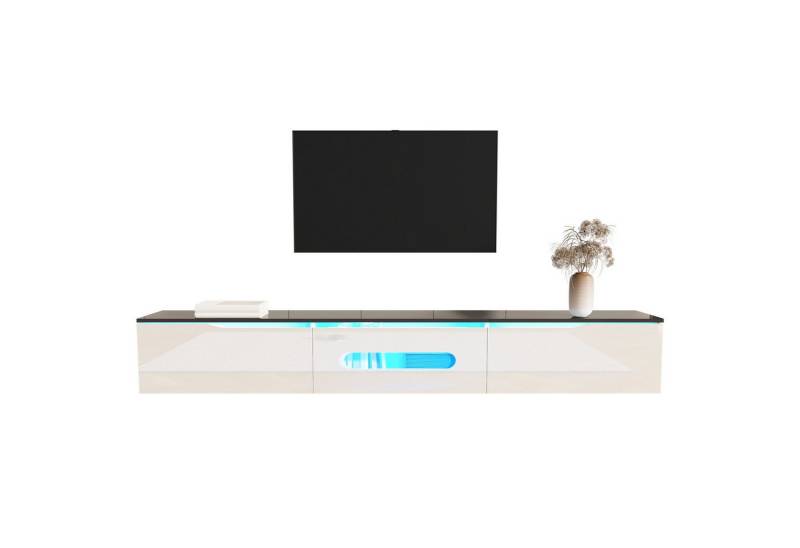 Odikalo TV-Schrank TV-Möbel TV-Board Sideboard Kommode Hochglanz LED 180cm Weiß/Schwarz Odikalo TV-Schrank TV-Möbel TV-Board Sideboard Kommode Hochglanz LED 180cm Weiß/Schwarz von Odikalo