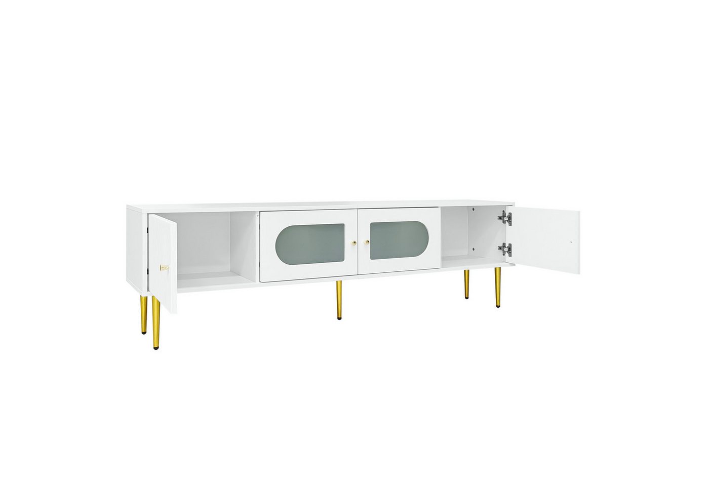 Odikalo TV-Schrank TV-Unterschrank TV-Board Weißer Korpus Golden 35KG Tragkraft170*35*50 Odikalo TV-Schrank TV-Unterschrank TV-Board Weißer Korpus Golden 35KG Tragkraft170*35*50 von Odikalo