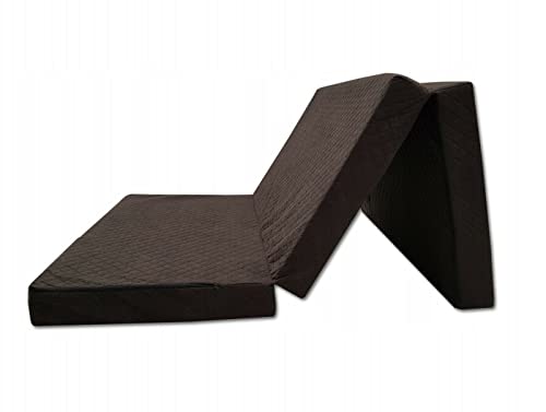 Odolplusz Premium Klappmatratze faltbar klappbar Gästematratze - Made IN EU - 200x120x10cm - als Matratze Gästebett einsetzbar (Brown) von Odolplusz
