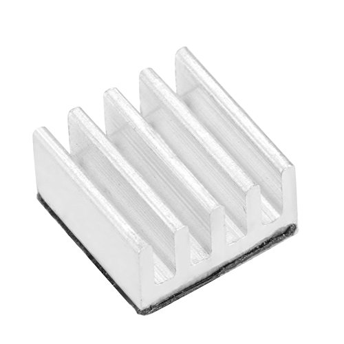 10 Stück Aluminium-Chip-Wärmemanagement-Produkte Computer-Kühlkörper Sinkt Schnelle Wärmeableitung für 3-dimensionalen Drucker A4988 mit Wärmeleitkleber von Odorkle