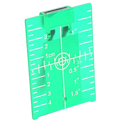 ABS-Kunststoff-Target-Karten Platte mit Magnet, Zoll Metrischer Skala, Effizient und Langlebig, Geeignet für die Ausrichtung, Fadenkreuz Laser (GREEN) von Odorkle