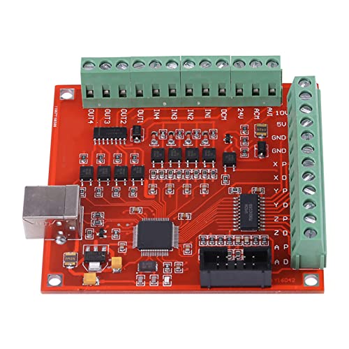 CNC MACH3 USB 4-Achsen-Motion Mach3-Controller, CNC-Breakout-Board-Steuerkarte, Schnittstellen-Breakout-Board für Schrittmotortreiber von Odorkle