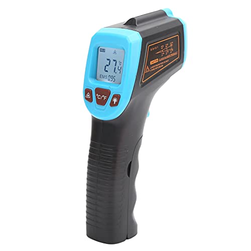 Infrarot Thermometer Pistole -50°C bis +800°C Sofortmessung LCD Farbdisplay Berührungslose Temperaturmessung für Industrie Küche Grill (BLUE) von Odorkle