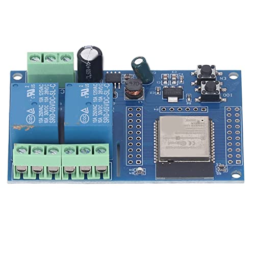 Dual Relais Modul ESP32 Entwicklungsplatine ESP32-WROOM Sekundärentwicklung DC5-60V Netzteil von Odorkle