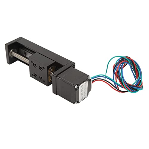 Odorkle Mini Linear Rail Guide Slide Actuator Alloy Stepper Motion Stage 50 Mm Hub DIY CNC-Fräserteile mit 1 Stück Gewindestange von Odorkle