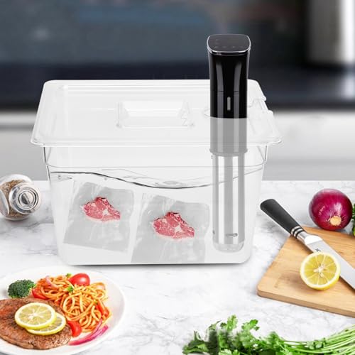 Zusammenklappbarer Sous-Vide-Behälter mit Deckel mit Klappdeckel, 11 L Fassungsvermögen 265 X 325 X 200 Mm Lebensmittelechtes Zusammenklappbarer Sous-Vide-Behälter mit Deckel mit Klappdeckel, 11 L Fassungsvermögen 265 X 325 X 200 Mm Lebensmittelechtes von Odorkle
