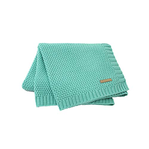 Odot Babydecke Mädchen Jungen, Babydecken 80 x 100 cm Strickdecke Weich und Atmungsaktiv, Kuscheldecke für Badetuch, Kinderdecke Neugeborene Geschenke von Odot