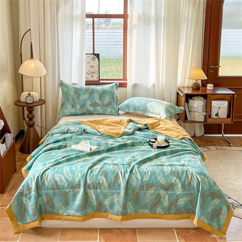 Odot Bettdecke Ohne Bezug Nutzbar Winter, 2,5 Tog Waschbare Bettdecke Ohne Bezug Dünne Sommerbettdecke Leicht Doppelseitige Sommerdecke für Bett Sofa (Federn,220 * 240cm) von Odot