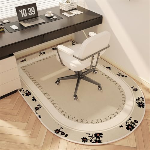 Odot Bodenschutzmatte Bürostuhl, Bürostuhl Unterlage Diverse Größen Schreibtischstuhl Unterlage Silikon rutschfest Bodenschutzmatte Gaming Teppich für Hartböden Studie (Schwarze Blumen,100x120cm) Odot Bodenschutzmatte Bürostuhl, Bürostuhl Unterlage Diverse Größen Schreibtischstuhl Unterlage Silikon rutschfest Bodenschutzmatte Gaming Teppich für Hartböden Studie (Schwarze Blumen,100x120cm) von Odot