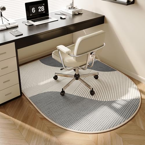 Odot Bodenschutzmatte Bürostuhl, Bürostuhl Unterlage Diverse Größen Schreibtischstuhl Unterlage rutschfest Bodenschutzmatte Gaming Teppich für Hartböden Büro (Linien,90x150cm) von Odot