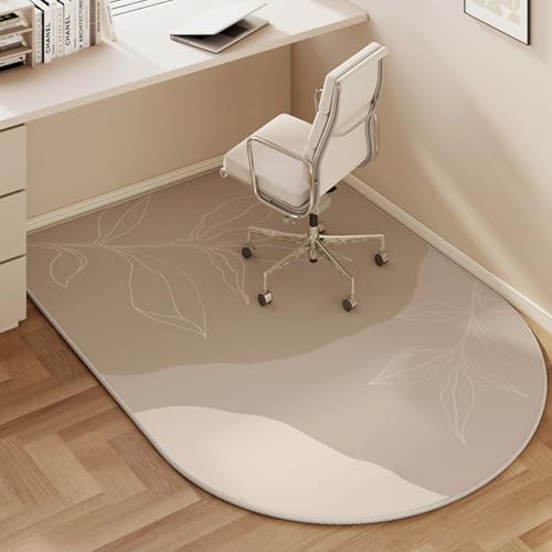 Odot Bodenschutzmatte Bürostuhl Modern Bürostuhl Unterlage Diverse Größen Schreibtischstuhl Unterlage rutschfest Bodenschutzmatte Gaming Teppich für Hartböden Büro (Blatt,100x150cm) von Odot