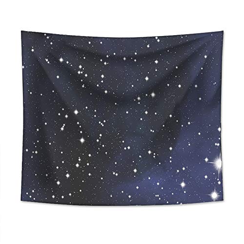 Odot Galaxis Wandteppich Wandtuch Wandbehang, Romantisch Stil Kreativ Drucken Tapisserie Tischdecke Meditation Yogamatte Strandtuch von Zuhause Wanddekorationen (264x224cm,Nachthimmel) von Odot