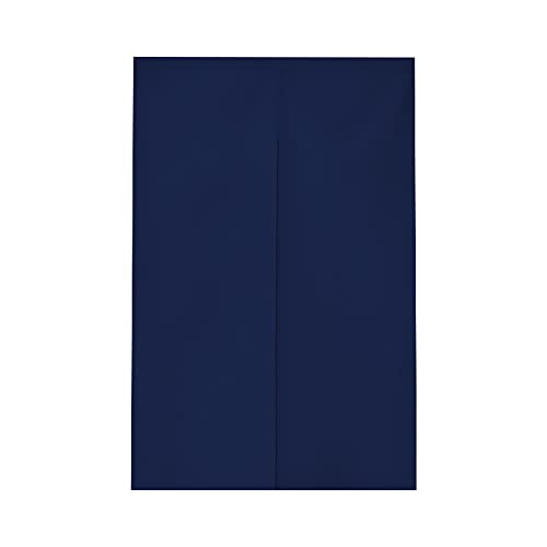 Odot Japanischer Noren Lang Vorhang Türvorhang, Einfarbig Gardinen Tür Vorhang Tapisseri Leinen Stoff kurz Vorhänge Restaurant Küche Türvorhänge Schattierung Hälfte Vorhang (90x180cm,Navy blau) von Odot