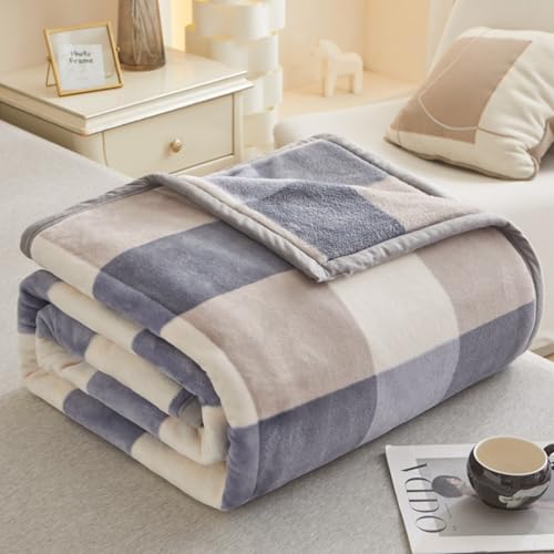 Odot Kuscheldecke Flauschig Kinder, 6 Tog Flauschige Decke Sommer Winterdecke Warme Couchdecke Überwurf als Tagesdecke Sofadecke Bett oder Sofaüberwurf Blanket (Modekaro,180x200cm) von Odot