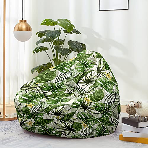 Odot Sitzsack ohne Füllung für Kinder, Pflanze Gemütlicher Sitzsack Sofa Kuscheltier Aufbewahrung Sitzsack Bezug Mädchen Klein Beanbag Chair Sitzsäcke Sitzsackbezug (70x80cm,188) von Odot