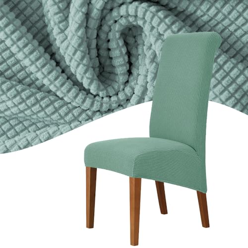 Odot Stuhlhussen Esstisch XL Stretch Stuhlhussen Hussen Abnehmbarer Waschbarer Stuhlbezug Sesselbezug für Hotel,Bankett,Restaurant,Haus (2er Set,Salbei Grün) von Odot