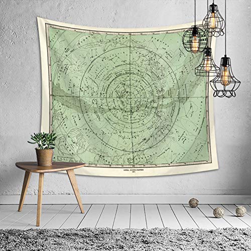 Odot Wandteppich Wandtuch Wandbehang, Kreativ Drucken Tapisserie Tischdecke Meditation Yogamatte Strandtuch von Zuhause Wanddekorationen (130x150cm,Weltkarte D) von Odot