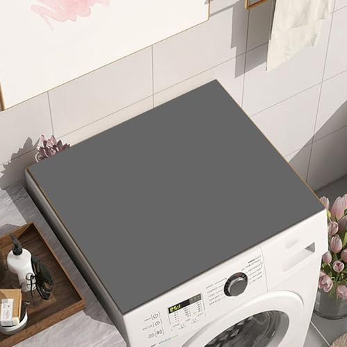 Odot Waschmaschinenauflage rutschfest, Waschmaschine Abdeckung Universal Saugfähig Schnelltrocknend Waschmaschinen Auflage Waschmaschinenabdeckung (50x60cm,grau) von Odot