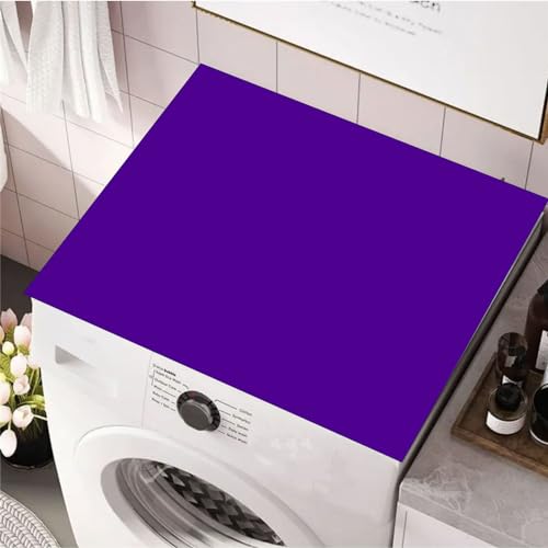 Odot Waschmaschinenauflage rutschfest Einfarbig Waschmaschine Abdeckung Universal Saugfähig Schnelltrocknend Waschmaschinen Auflage Waschmaschinenabdeckung (40x50cm,Lila) von Odot