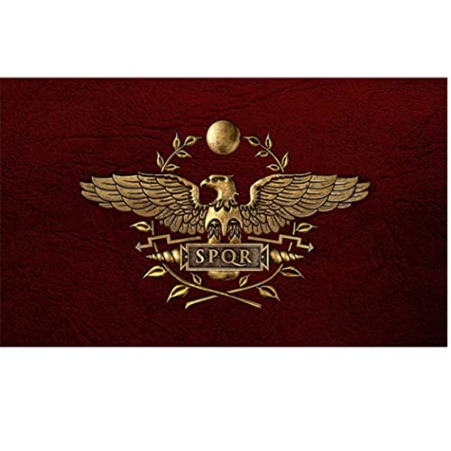 3 x 5 ft dekorative römische Flagge spqr spqr römisches Reich Bonner mit Grommeten von Odoukey