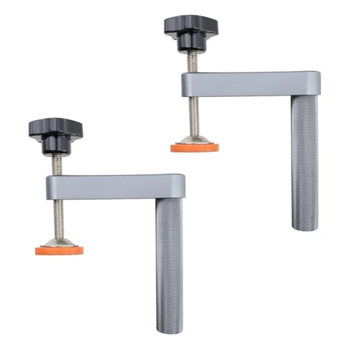 Oedema 2 Stück 20 mm Bank-Hundeklemmen, Aluminiumlegierung, verstellbare Schreibtisch-Clips mit mitgelieferten Teilen für Holzbearbeitungsprojekte von Oedema