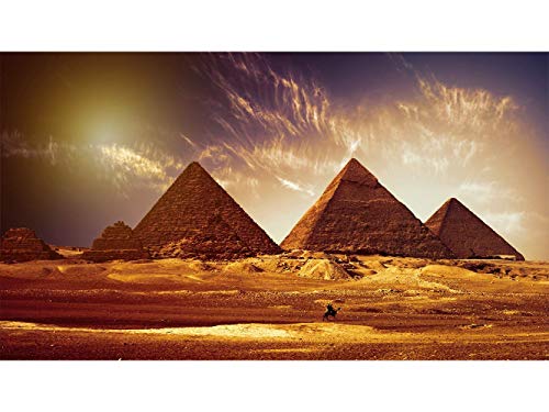 Fototapete Wand Pyramiden Ägypten| Verschiedene Maße 200 x 150 cm | Dekor Esszimmer, Wohnzimmer, Zimmer ... von Oedim