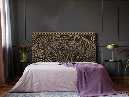 Kopfteil Bett PVC Goldenes Mandala | Verschiedene Maße 150x60cm | Einfache Platzierung | Raumdekoration | Landschaftsmotive | Natur | Urbes | Multicolor | Elegantes Design von Oedim