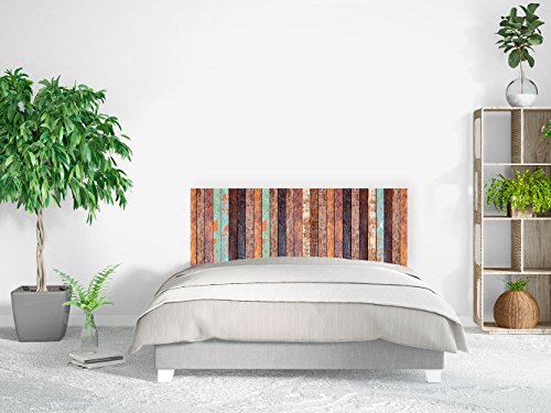 Kopfteil für Bett, PVC, Digitaldruck, Altholz, vertikal, 100 x 60 cm, Original und wirtschaftlich von Oedim