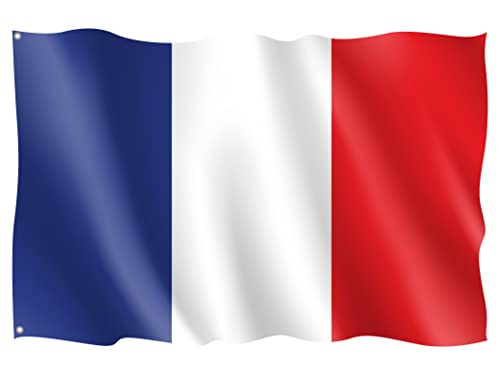 OEDIM Flagge Frankreich | 150 x 85 cm | verstärkt und mit Nähten | Flagge mit 2 Metallösen und wasserdicht von Oedim